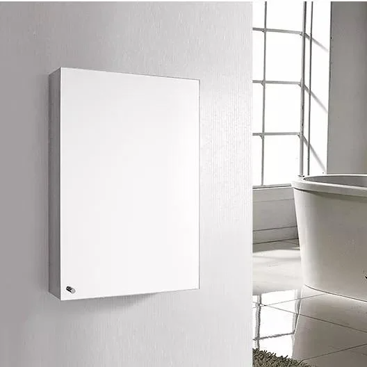 Oglindă cu oglindă de depozitare pentru baie din oțel inoxidabil pentru agățat pe perete cu design modern