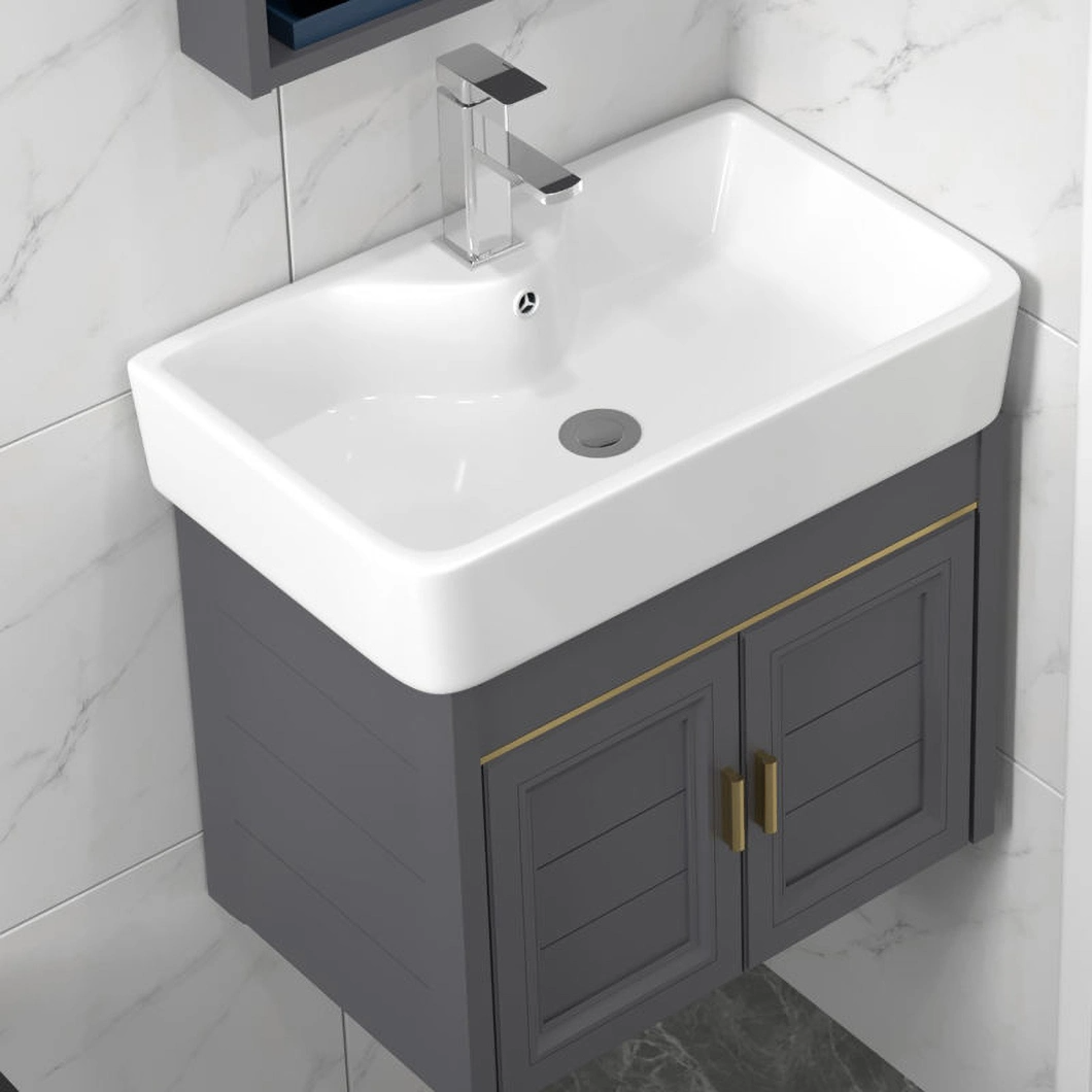 Dulap de medicină de lux, de lux, montat pe perete, rezistent la apă, mini dulap de baie mic modern Baie cu dulap cu oglindă