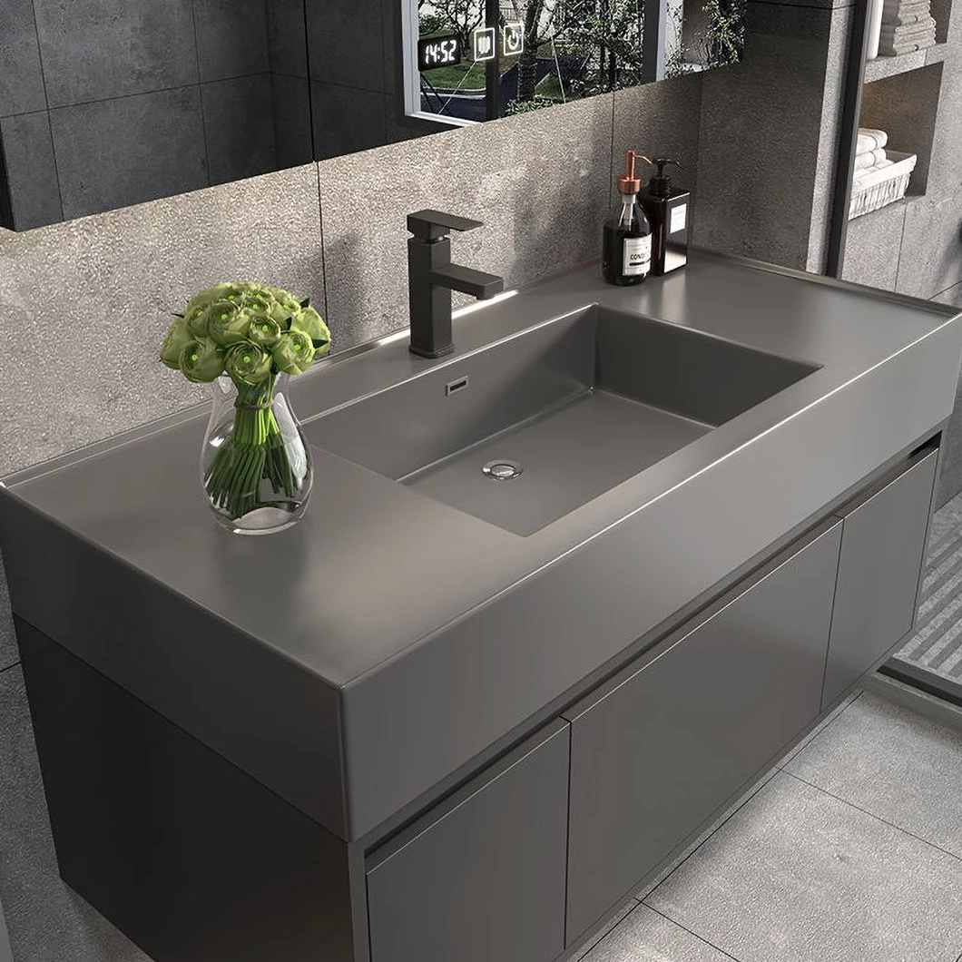 Mobilier de baie din lemn masiv alb de vânzare cu ridicata în stil american, dulap de baie cu oglindă