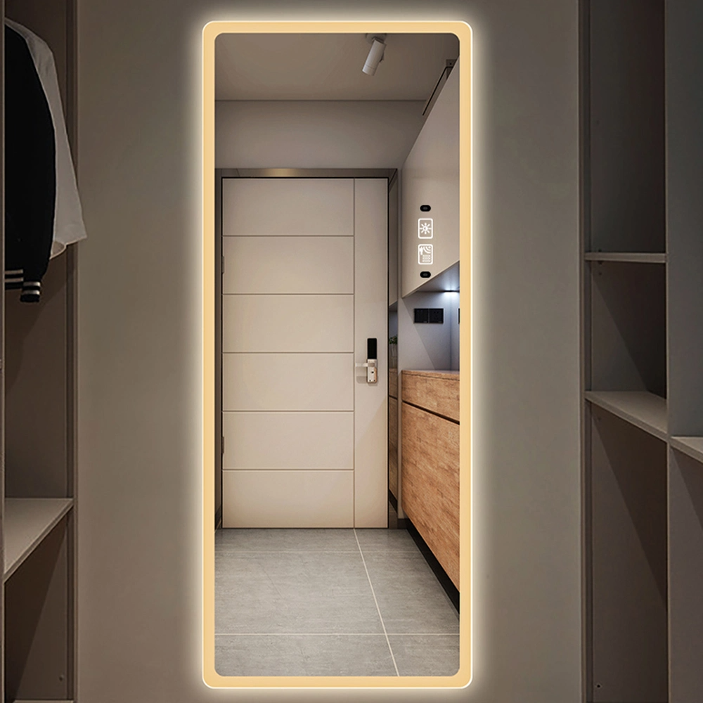 Oglinda de dressing cu LED de perete mare Oglinda de lungime intreaga iluminata cu LED inteligent