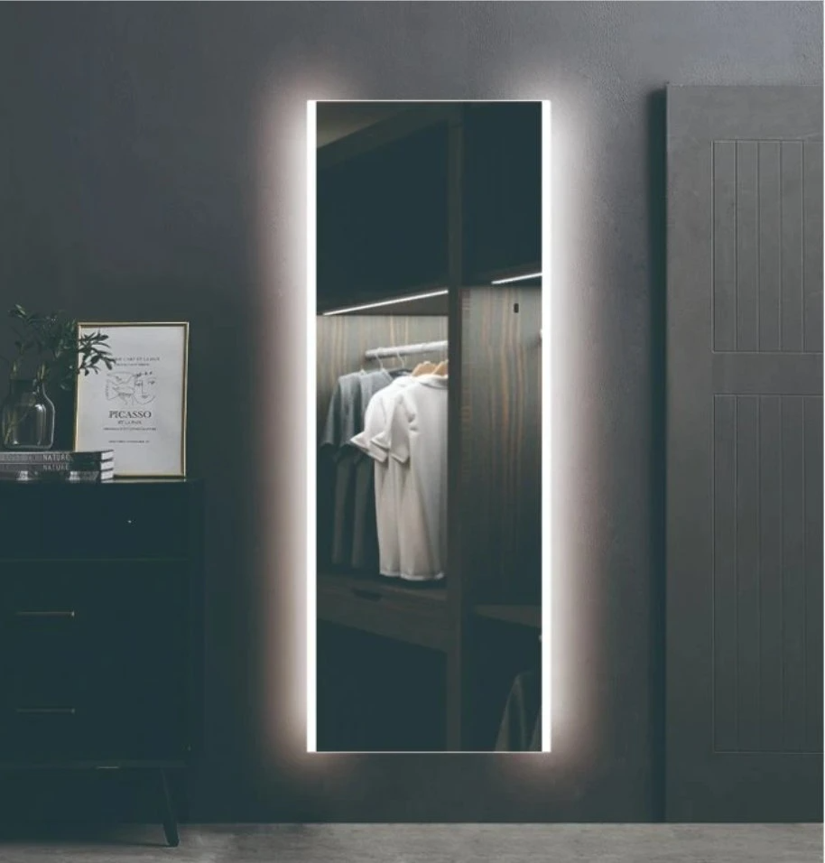 Oglindă cu LED pentru baie pentru dressing de lungime întreagă cu lumini