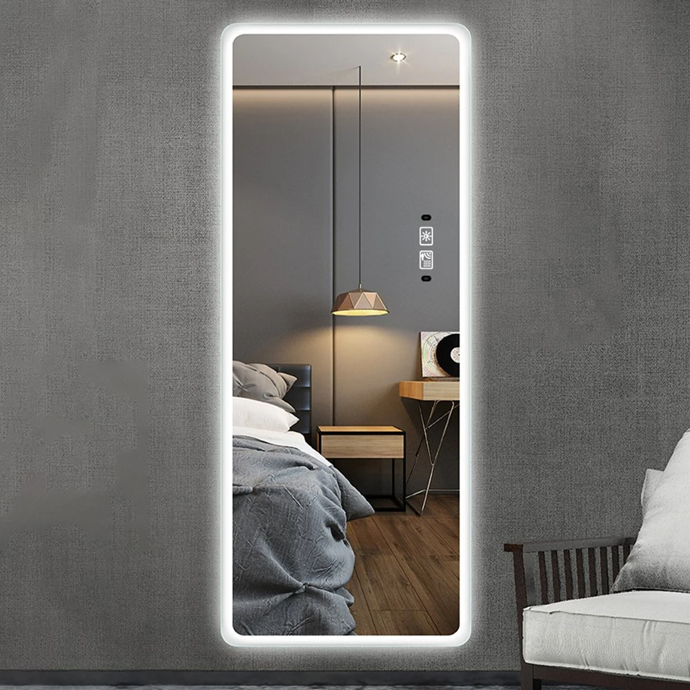 Oglindă de înaltă calitate pe toată lungimea cu lumină LED Oglinzi pentru baie cu iluminare din spate Oglindă pentru dressing
