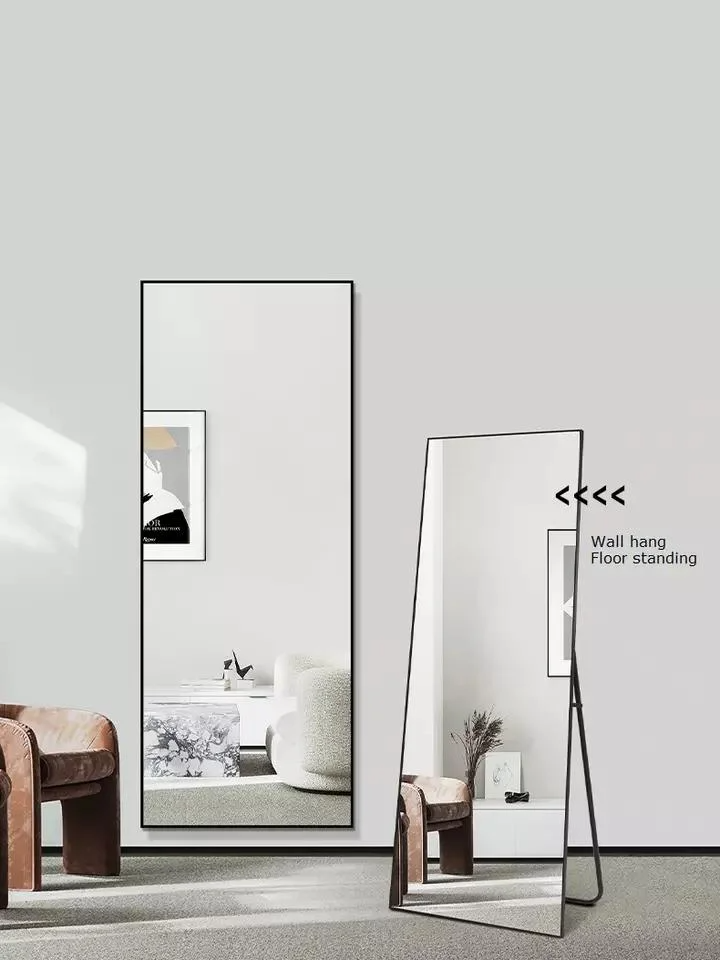 Art Home Decor Hotel Rotund Forme Multiple Aluminiu Metal Cadru Lemn 40 Cm 50 Cm Oglinda Perete