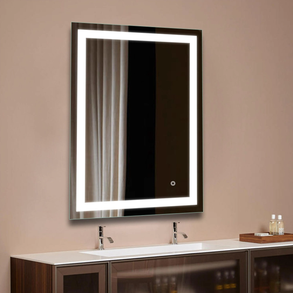 Oglindă LED inteligentă pentru baie Mobilier de toaletă iluminat Oglindă decorativă din sticlă montată pe perete Oglindă de machiaj Bluetooth Decor pentru casă