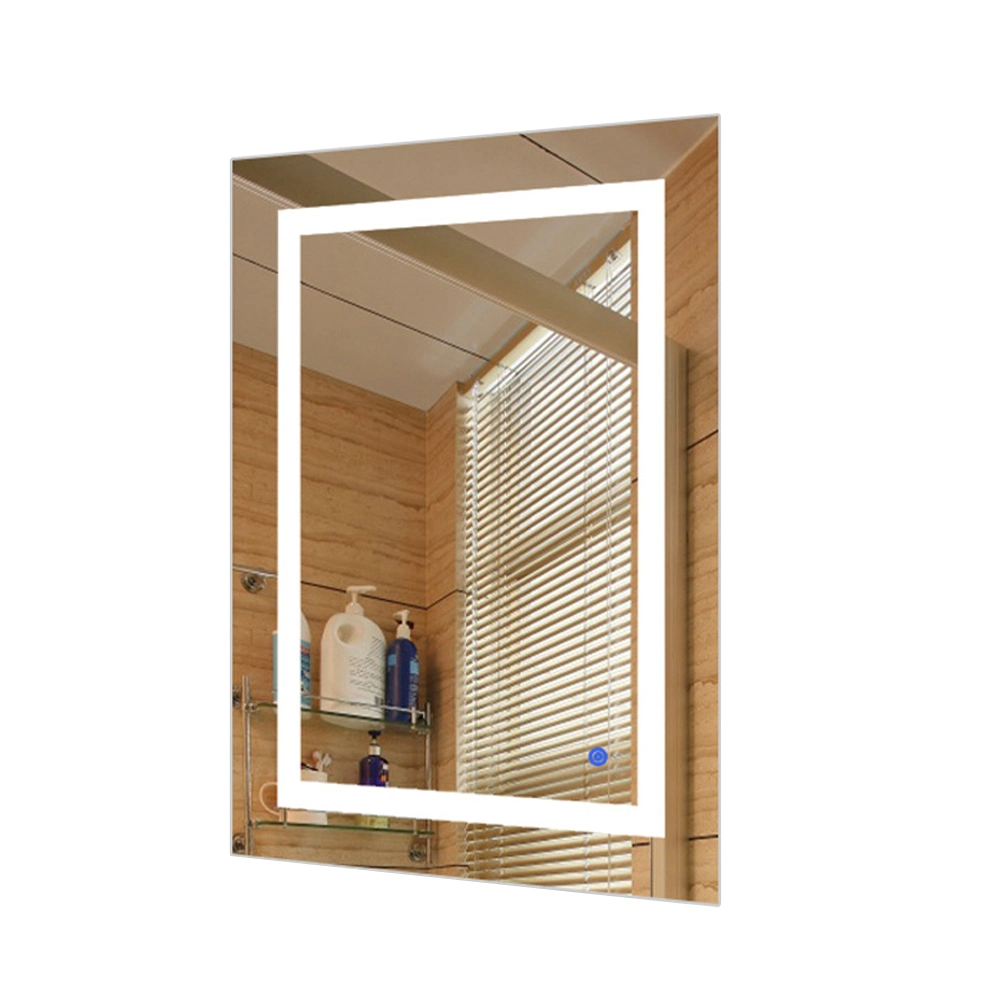 Oglindă LED inteligentă pentru baie Mobilier de toaletă iluminat Oglindă decorativă din sticlă montată pe perete Oglindă de machiaj Bluetooth Decor pentru casă