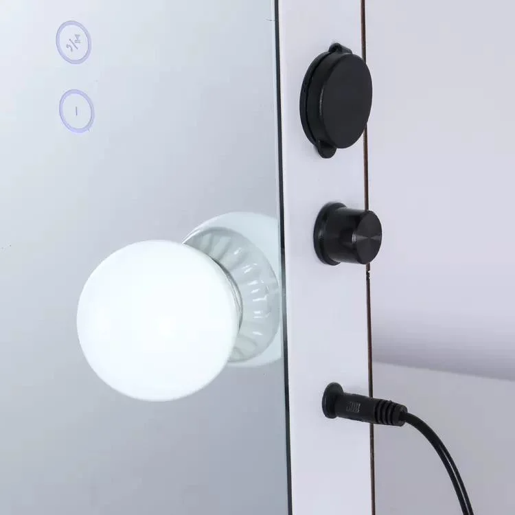Difuzor Bluetooth Salon Hollywood, lungime completă a corpului, lumini LED, oglindă de toaletă