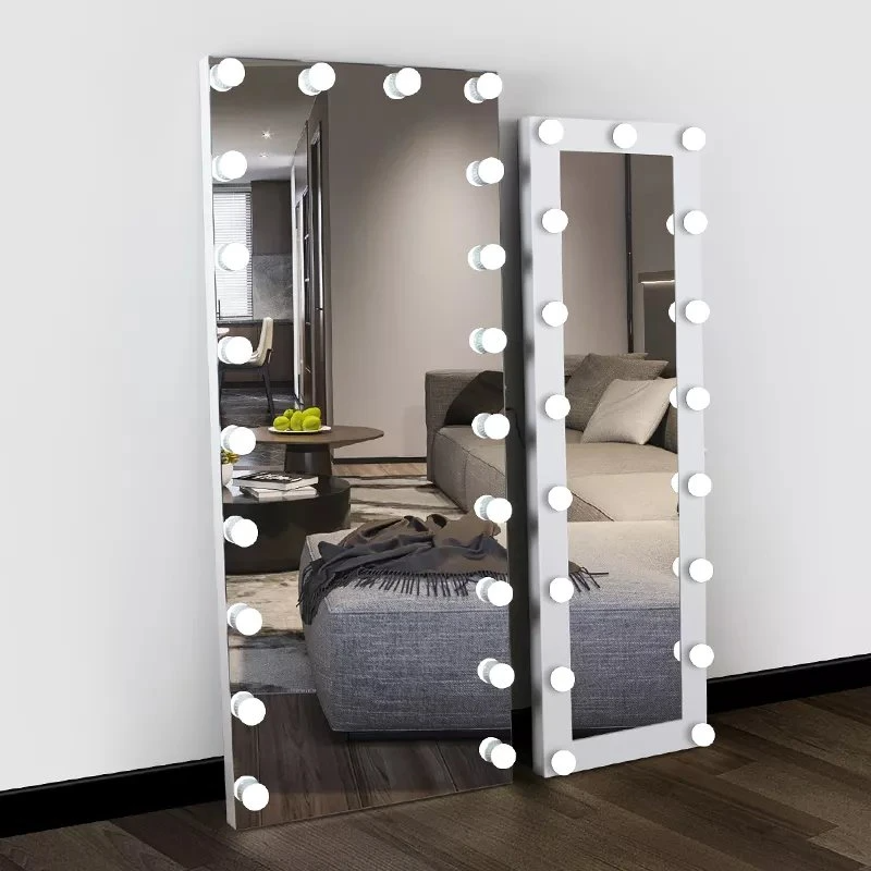 Difuzor Bluetooth Salon Hollywood, lungime completă a corpului, lumini LED, oglindă de toaletă