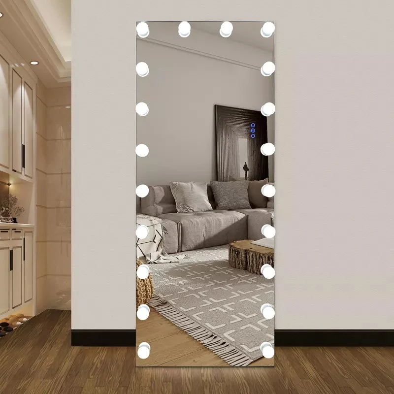 Difuzor Bluetooth Salon Hollywood, lungime completă a corpului, lumini LED, oglindă de toaletă