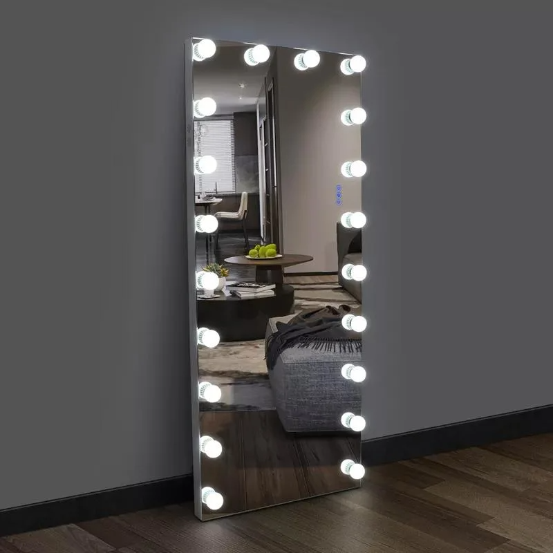 Difuzor Bluetooth Salon Hollywood, lungime completă a corpului, lumini LED, oglindă de toaletă