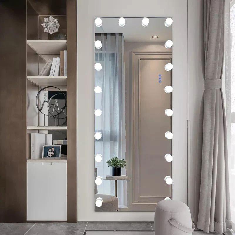Difuzor Bluetooth Salon Hollywood, lungime completă a corpului, lumini LED, oglindă de toaletă