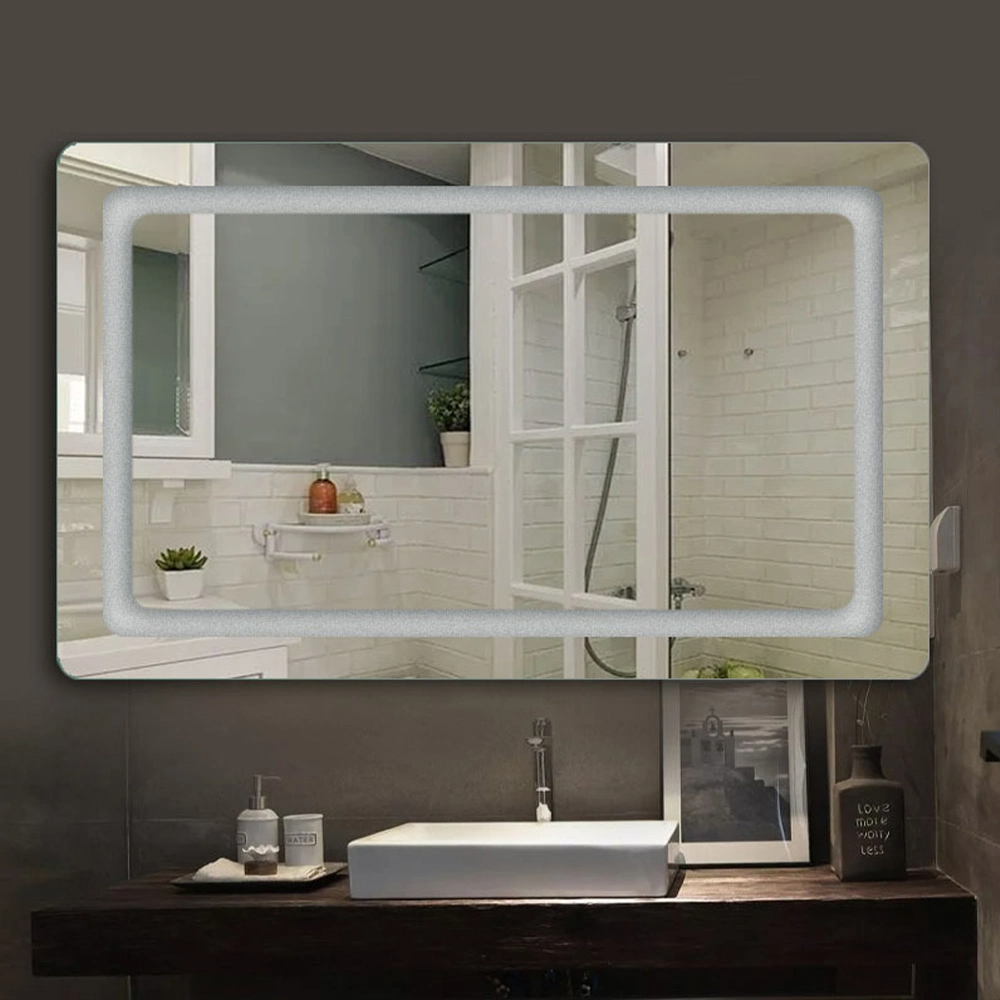 Decorare casa Oglinda montata pe perete Oglinda de baie Oglinda de machiaj Bluetooth Oglinda LED Smart Mirror Mobilier de salon