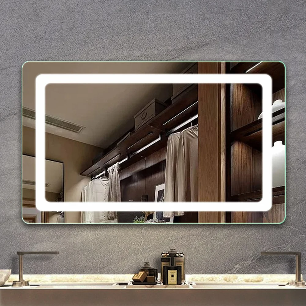 Decorare casa Oglinda montata pe perete Oglinda de baie Oglinda de machiaj Bluetooth Oglinda LED Smart Mirror Mobilier de salon