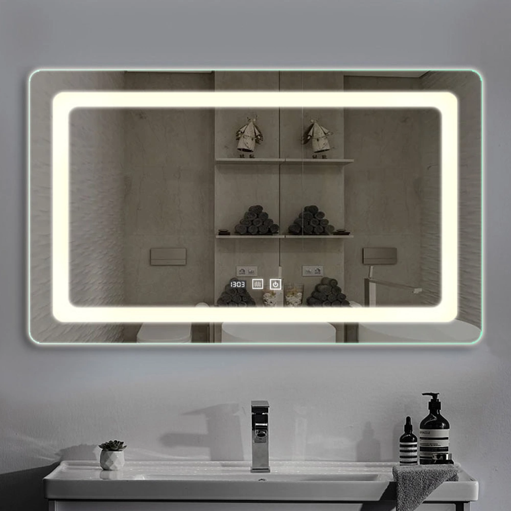Decorare casa Oglinda montata pe perete Oglinda de baie Oglinda de machiaj Bluetooth Oglinda LED Smart Mirror Mobilier de salon