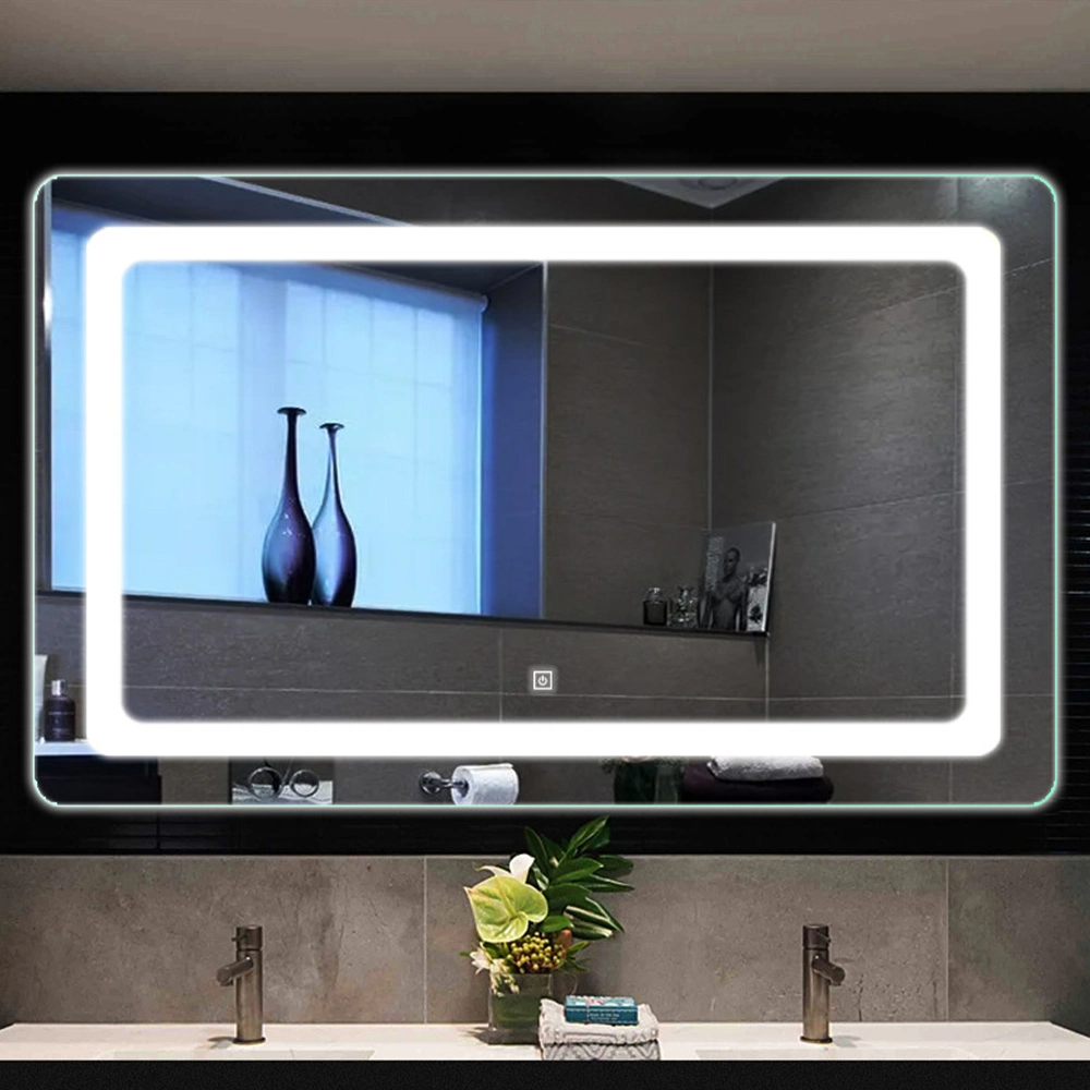 Decorare casa Oglinda montata pe perete Oglinda de baie Oglinda de machiaj Bluetooth Oglinda LED Smart Mirror Mobilier de salon