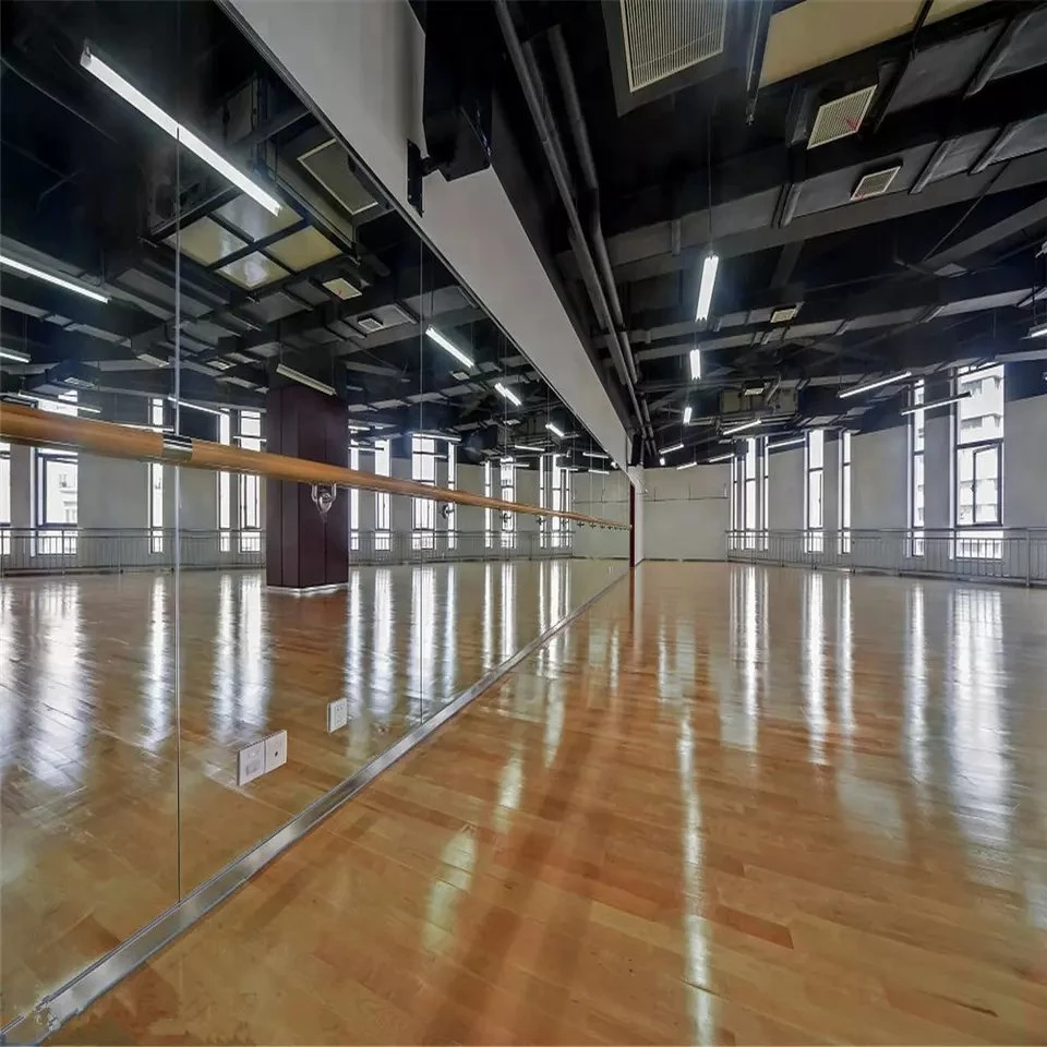 Oglinzi de perete pentru sală de gimnastică, fără cadru, folie de siguranță în spate