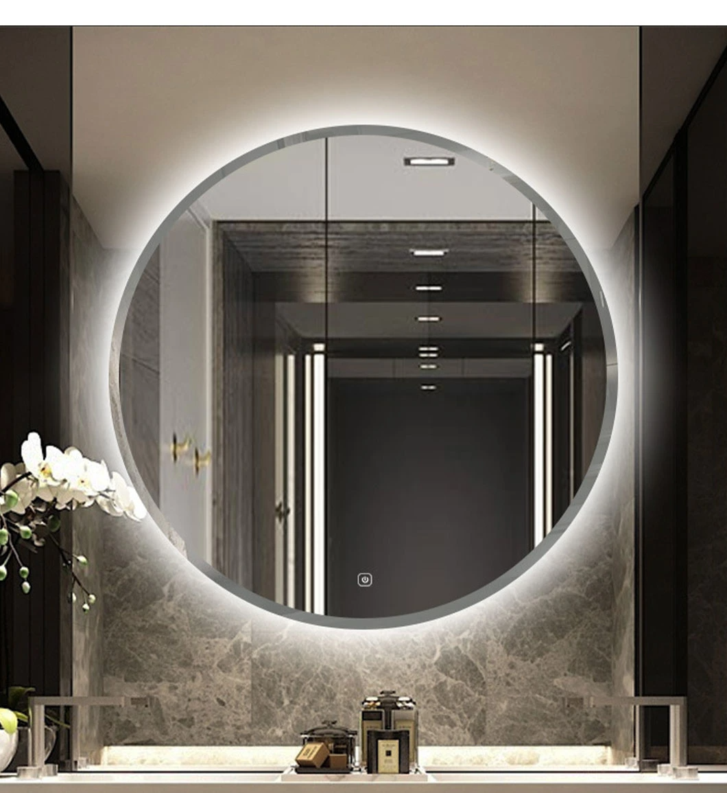 Oglindă inteligentă cu LED Oglindă montată pe perete Decorarea casei Oglindă de machiaj Bluetooth Accesorii pentru baie Mobilier de salon