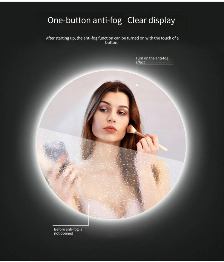 China Preț de fabrică Mobilier de baie Smart Front Light Dressing Oglindă de perete pentru proiectul de baie de hotel