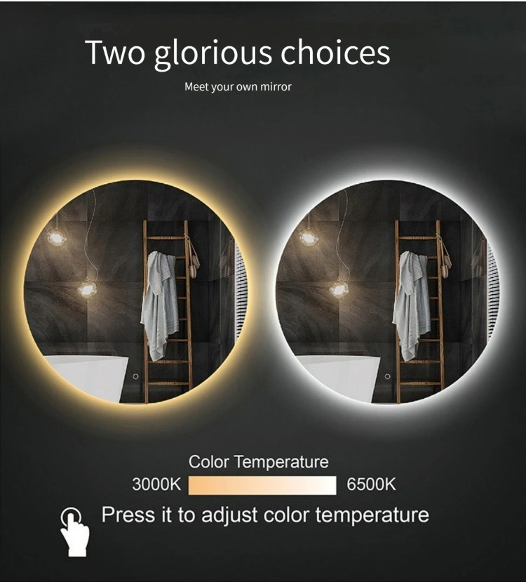 China Preț de fabrică Mobilier de baie Smart Front Light Dressing Oglindă de perete pentru proiectul de baie de hotel