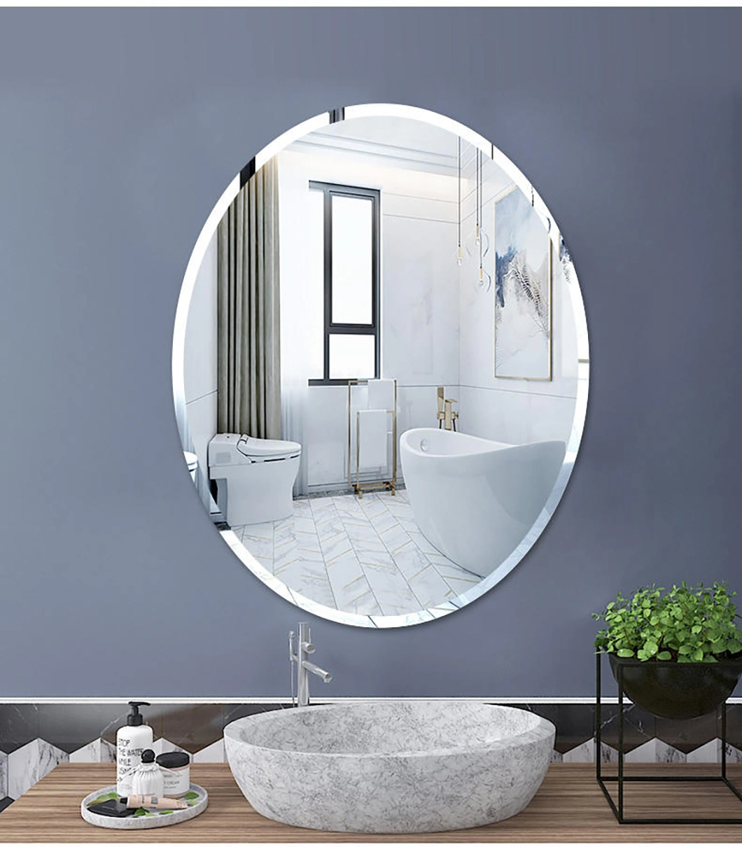Design popular profesional CE TUV LED iluminat oglindă decorativă LED ovală baie oglindă pentru cameră