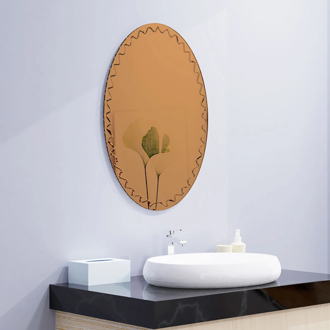 Design popular profesional CE TUV LED iluminat oglindă decorativă LED ovală baie oglindă pentru cameră