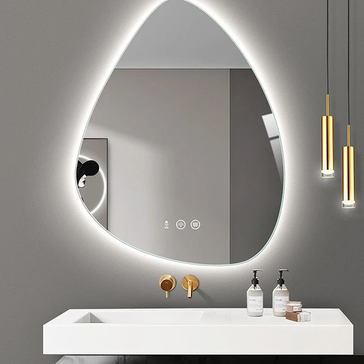 Iluminare personalizată neregulată Oglindă pentru baie Cadă montată pe perete Oglindă cu LED inteligentă pentru vanitate de interes special