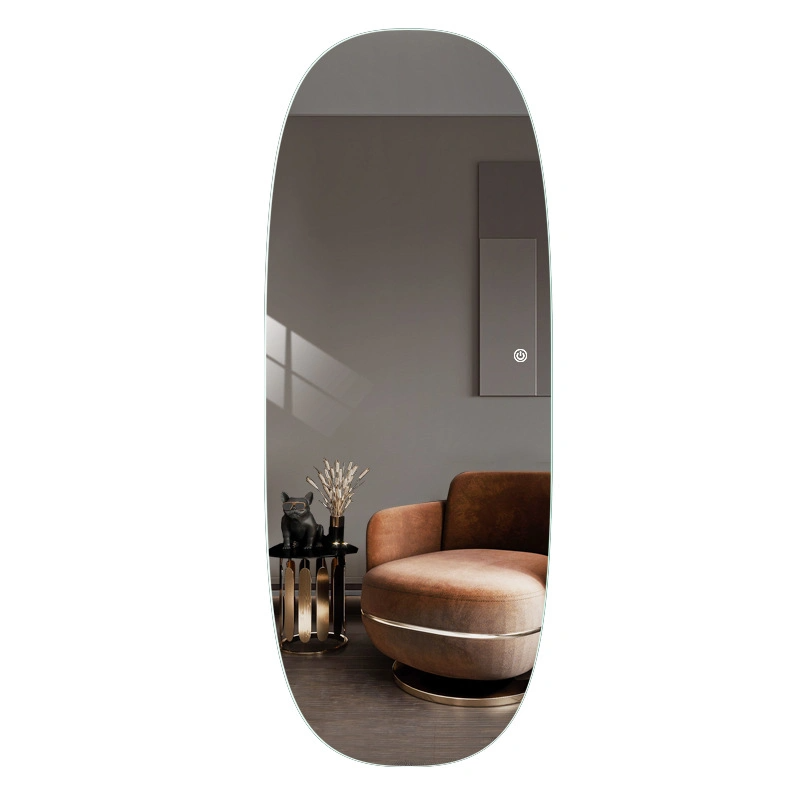 Oglindă montată pe perete Magazin de îmbrăcăminte decorativă cu LED Cabine de montaj Oglindă inteligentă tridimensională pe toată lungimea