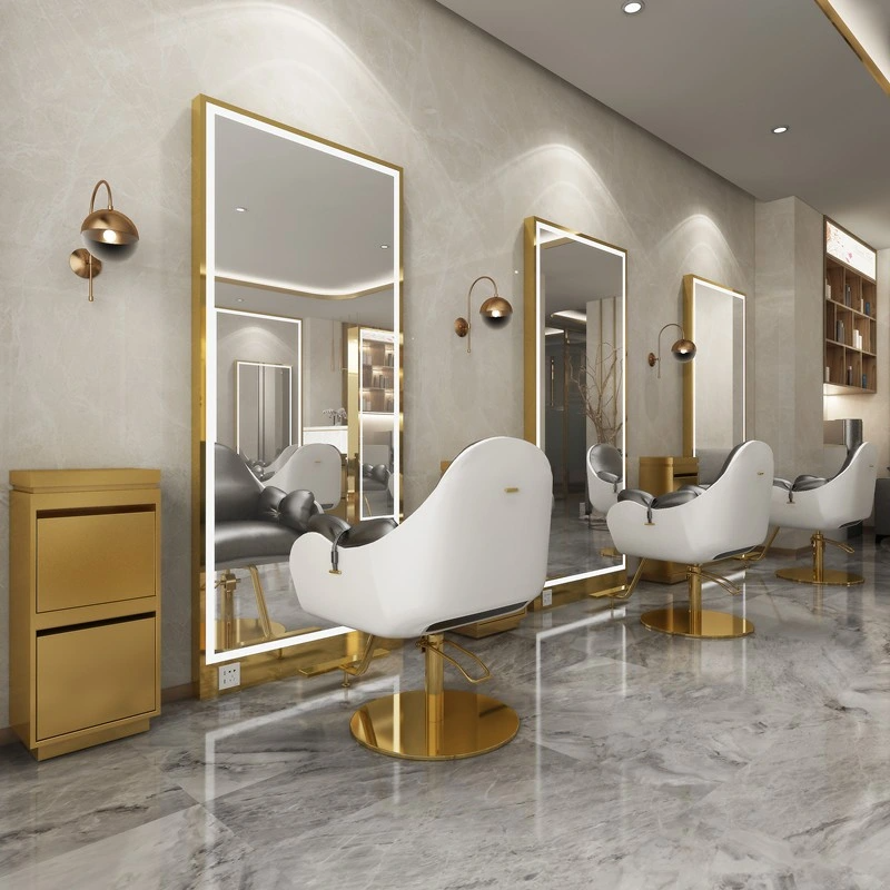 Lumină pentru oglindă de salon cu LED montată pe perete Oglindă inteligentă dreptunghiulară Dezaburire Dressing Oglindă cu LED-uri de lungime completă